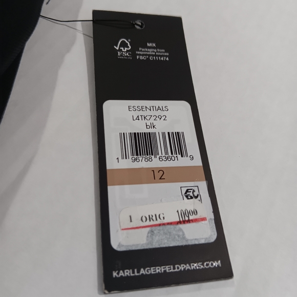 Karl Lagerfeld Paris Women's (Size 12) Black Sailor Wide Leg Cropped Pants (NWT) - Picture 6 of 12